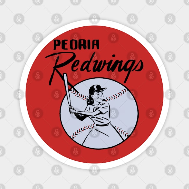 Peoria Redwings (black variant) Magnet by Hoydens R Us